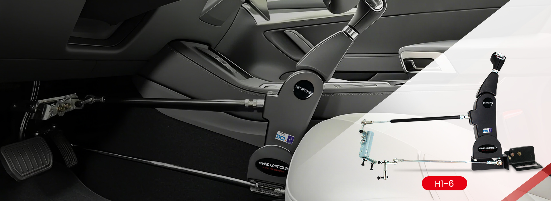 ACAR-H1-6 Professional Passenger Car Hand Controls